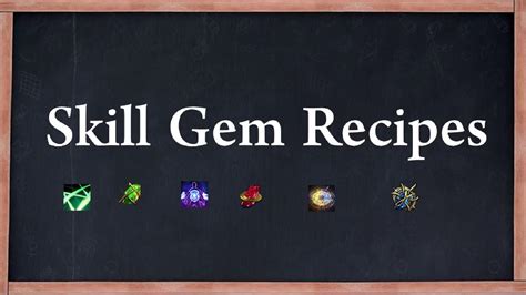 poe gem recipe